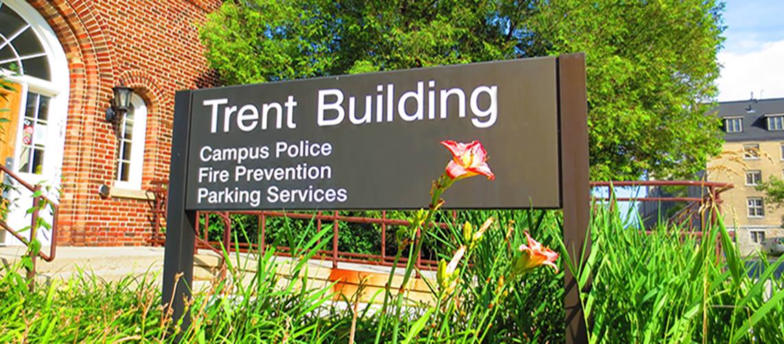 Trent Building is home to Campus Police, Fire Safety, and Parking Services